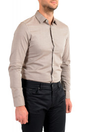 Hugo Boss Men's "T-Charlie" Beige Slim Fit Long Sleeve Dress Shirt: Picture 5