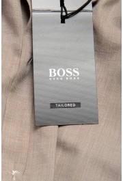Hugo Boss Men's "T-Charlie" Beige Slim Fit Long Sleeve Dress Shirt: Picture 8