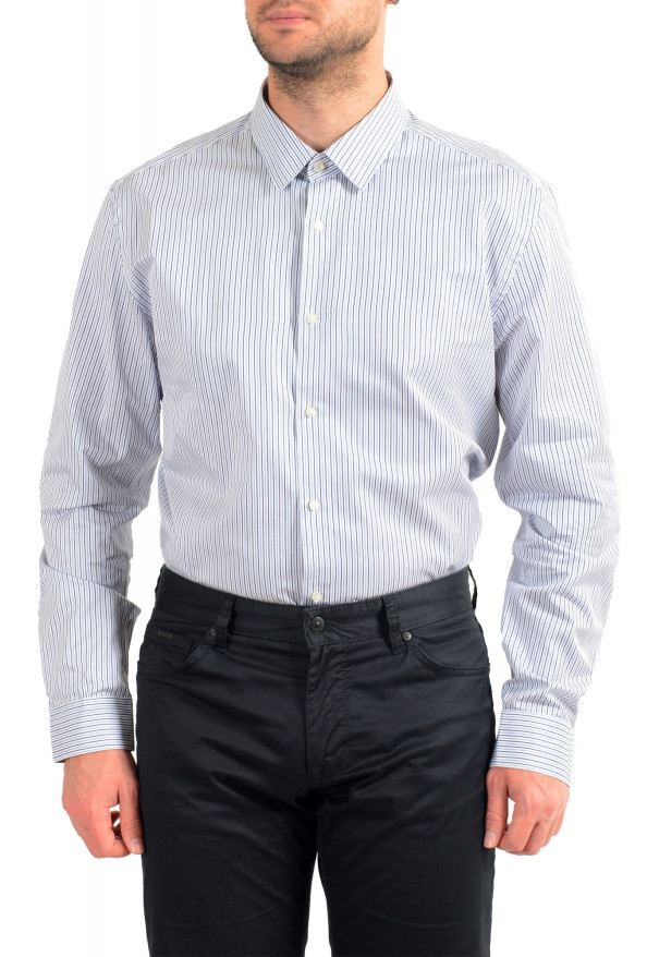 Hugo Boss Men's "Isko" Multi-Color Slim Fit Striped Long Sleeve Dress Shirt: Picture 4