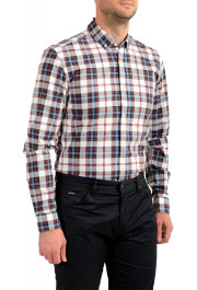 Hugo Boss Men's "Rikard_53" Slim Fit Plaid Flannel Long Sleeve Casual Shirt: Picture 5