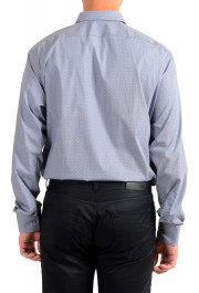 Hugo Boss Men's Eliott Blue Regular Fit Geometric Print Long Sleeve Dress Shirt: Picture 6