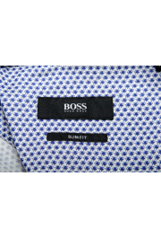 Hugo Boss Men's "Isko" Slim Fit "Fish Print" Long Sleeve Dress Shirt: Picture 9