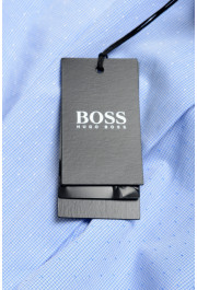 Hugo Boss Men's "Isko" Light Blue Slim Fit Plaid Long Sleeve Dress Shirt: Picture 8