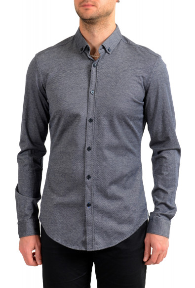 Hugo Boss Men's "Rikard_53" Slim Fit Multi-Color Plaid Long Sleeve Casual Shirt