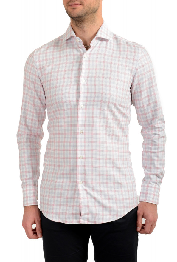 Hugo Boss Men's "Jason" Slim Fit Multi-Color Plaid Long Sleeve Dress Shirt