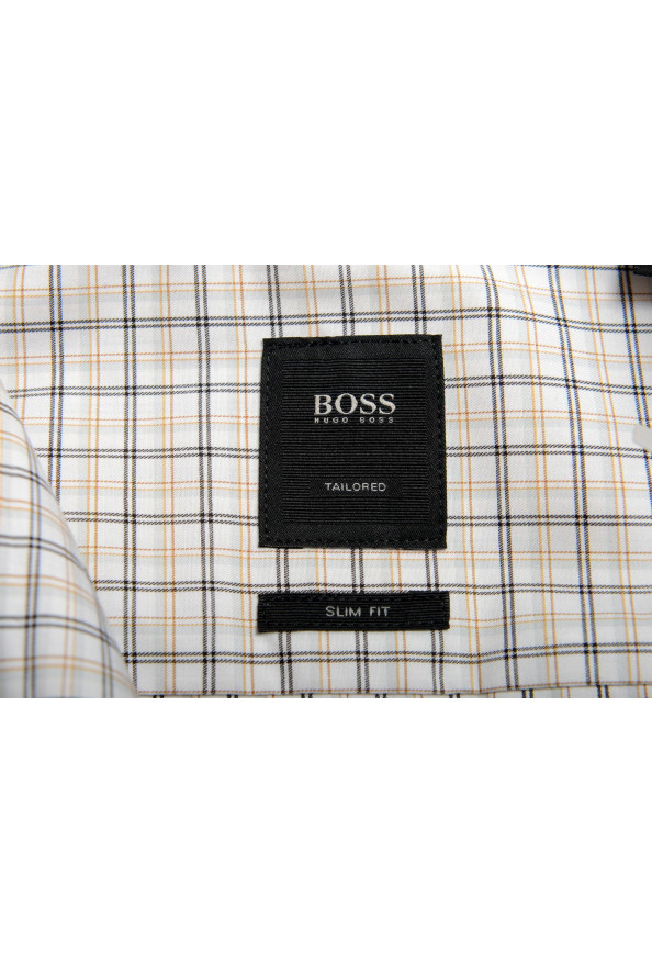 Hugo Boss Men's "T-Christo" Slim Fit Multi-Color Plaid Long Sleeve Dress Shirt: Picture 9