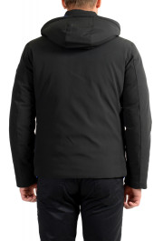 Plein Sport Men's Black Logo Print Zip Up Hooded Parka Jacket: Picture 3