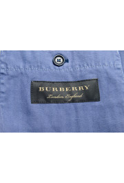 Burberry Men's Blue Striped Linen Three Button Sport Coat Blazer: Picture 6