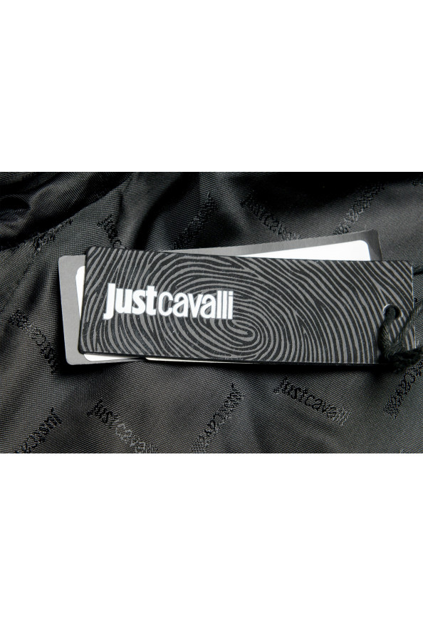 Just Cavalli Men's Black Wool Button Down Coat: Picture 6