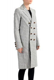 Dsquared2 Women's Gray Silk Plaid Double Breasted Coat: Picture 2