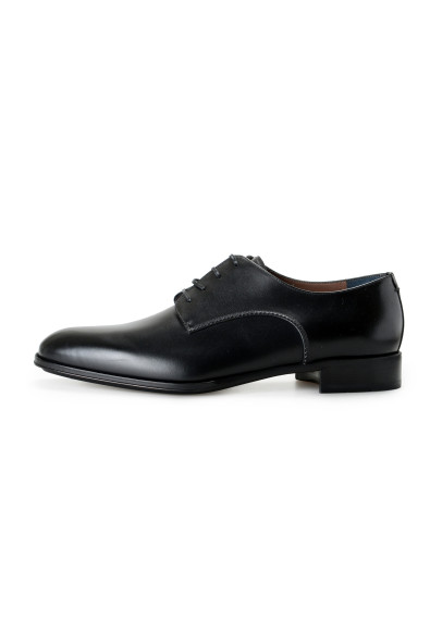 Salvatore Ferragamo Men's "DANIEL" Black Leather Derby Oxfords Shoes: Picture 2