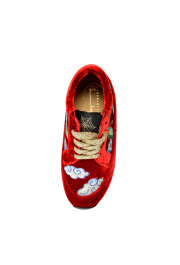Charlotte Olympia Girls "INCY WORK IT! DRAGON" Velvet Leather Sneakers Shoes: Picture 6