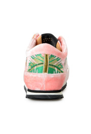 Charlotte Olympia Girls "INCY WORK IT!FLAMINGO" Velvet Leather Sneakers Shoes: Picture 3