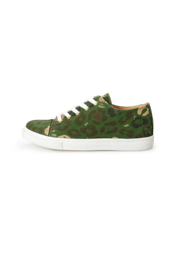Charlotte Olympia Kids Camouflage Print Canvas Leather Fashion Sneakers Shoes: Picture 2