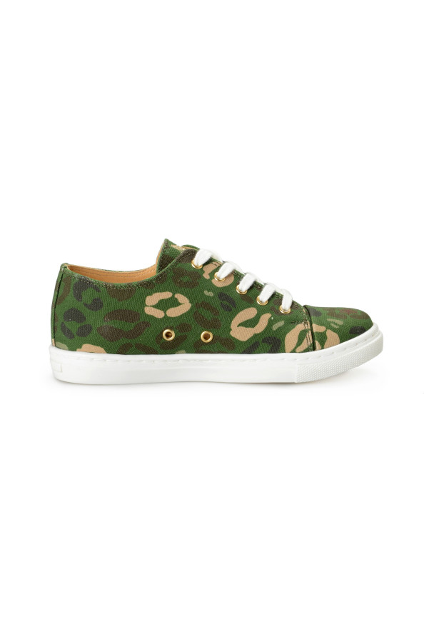 Charlotte Olympia Kids Camouflage Print Canvas Leather Fashion Sneakers Shoes: Picture 4