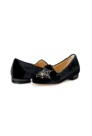 Charlotte Olympia Girls "INCY CHARLOTTES WEB" Velvet Leather Sandals Shoes: Picture 8