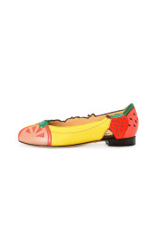 Charlotte Olympia Girls "INCY TUTTI FRUTTI" Leather Ballet Flats Shoes: Picture 2