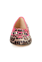 Charlotte Olympia Girls "INCY PRETTY IN PINK KITTY" Leather Ballet Flats Shoes: Picture 5