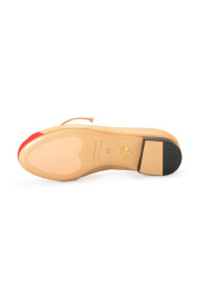 Charlotte Olympia Girls "INCY KISS ME DARCY" Beige Leather Ballet Flats Shoes: Picture 6