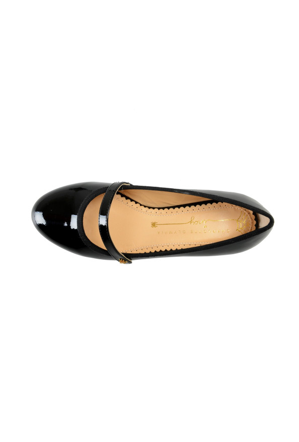 Charlotte Olympia Girls "INCY MARY-JANE" Black Patent Leather Ballet Flats Shoes: Picture 7