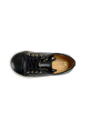 Charlotte Olympia Girls "INCY PURRRFECT" Black Leather Sneakers Shoes: Picture 7