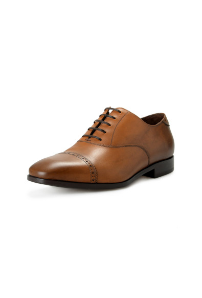 Salvatore Ferragamo Men's "BOSTON" Brown Leather Derby Oxfords Shoes