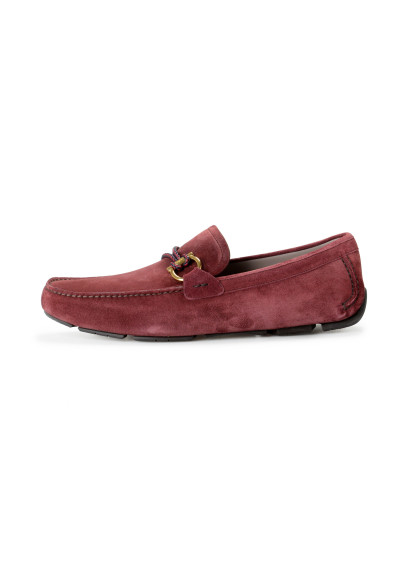 Salvatore Ferragamo Men's "FRONT 4" Purple Suede Leather Loafers Slip On Shoes: Picture 2