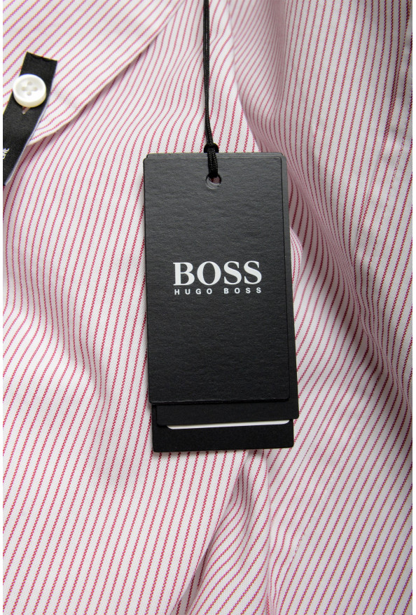 Hugo Boss Men's "Jack" Slim Fit Striped Long Sleeve Dress Shirt: Picture 8