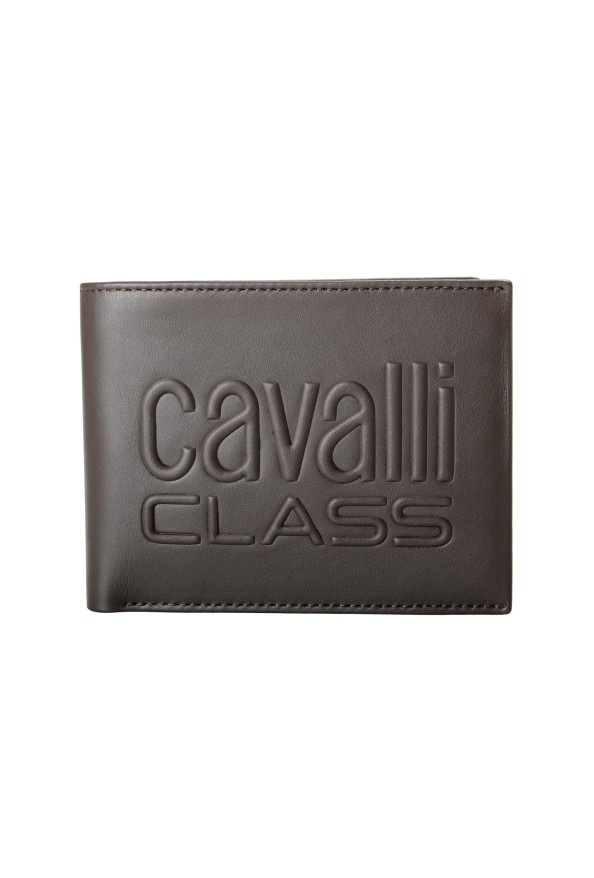 Cavalli Class Men's "Downtown" Chocolate Brown Leather Bifold Wallet