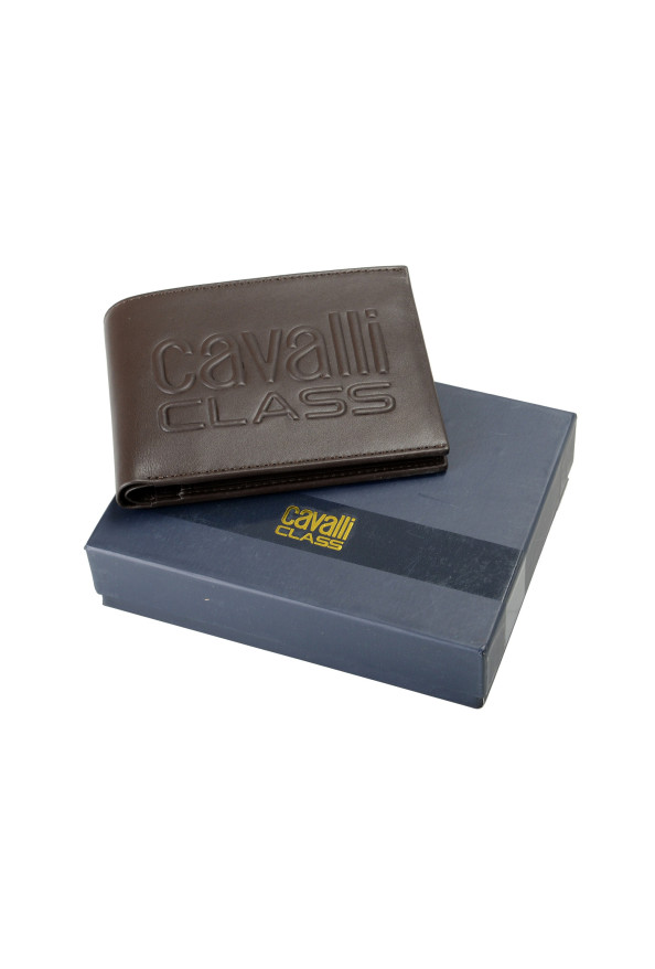Cavalli Class Men's "Downtown" Chocolate Brown Leather Bifold Wallet: Picture 5