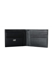 Cavalli Class Men's "Downtown" Black Logo Print Leather Bifold Wallet: Picture 2