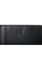 Cavalli Class Men's 100% Leather Black Logo Print Money Clip Wallet: Picture 2