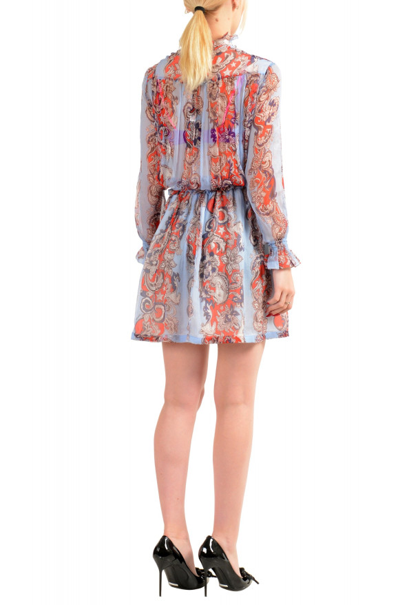 Just Cavalli Women's Multi-Color Floral Print 100% Silk Dress: Picture 3