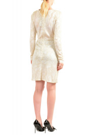 Just Cavalli Women's Ivory & Gold Floral Print Shift Dress : Picture 3