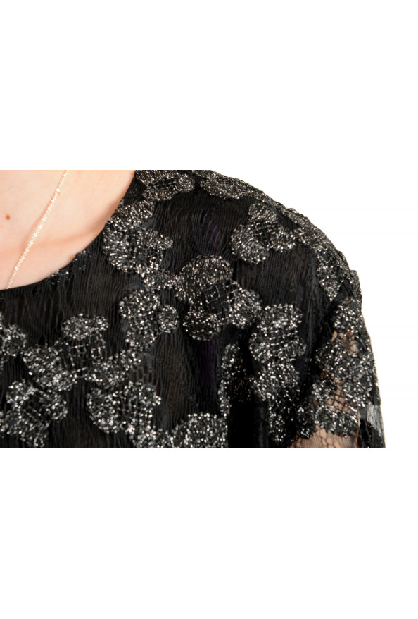 Just Cavalli Women's Black & Silver Fit & Flare Mini Dress: Picture 4