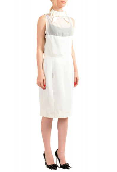 Viktor & Rolf Women's White Silk Sleeveless Shift Dress : Picture 2