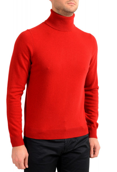 Malo Optimum Men's Brick Red Wool Cashmere Turtleneck Pullover Sweater: Picture 2
