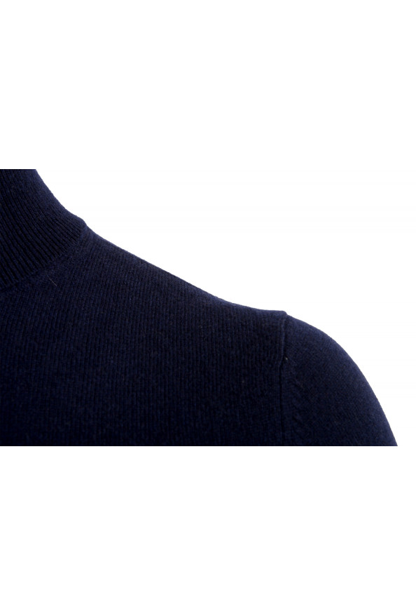 Malo Optimum Men's Dark Blue Wool Cashmere Turtleneck Pullover Sweater: Picture 4