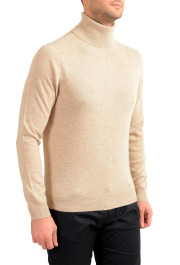 Malo Optimum Men's Beige Wool Cashmere Turtleneck Pullover Sweater: Picture 2
