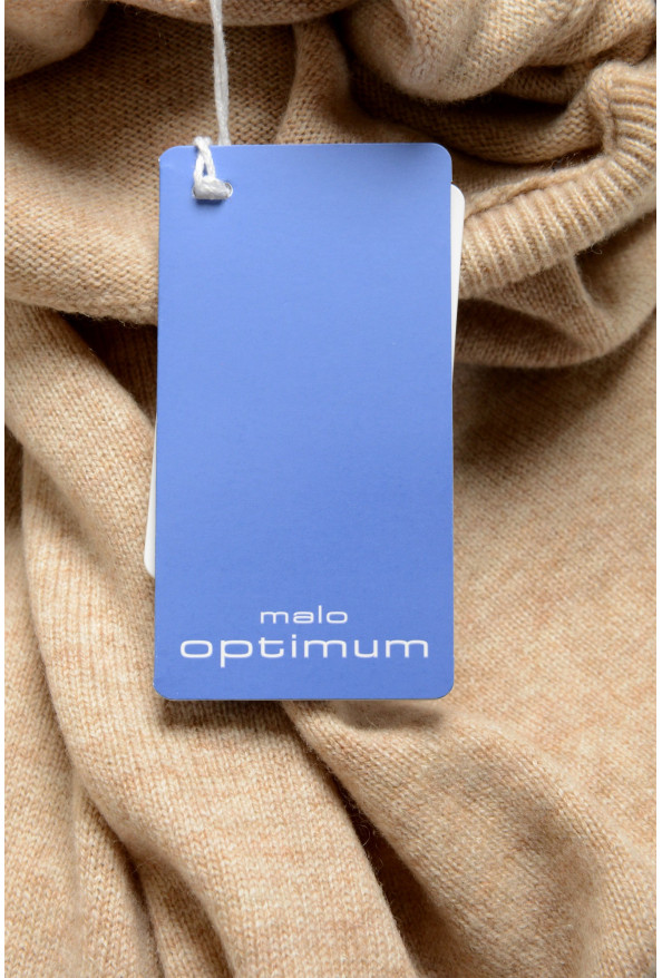 Malo Optimum Men's Beige Wool Cashmere Turtleneck Pullover Sweater: Picture 5
