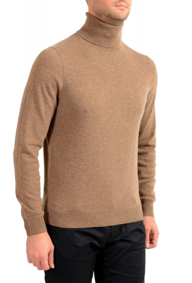 Malo Optimum Men's Brown Wool Cashmere Turtleneck Pullover Sweater: Picture 2
