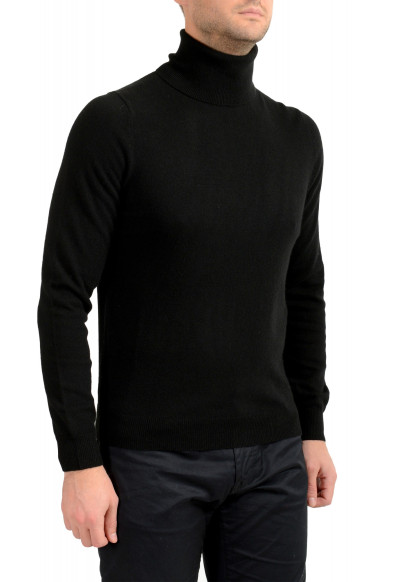 Malo Optimum Men's Black Wool Cashmere Turtleneck Pullover Sweater: Picture 2