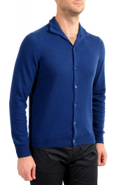Malo Optimum Men's Ink Blue 100% Cashmere Cardigan Sweater: Picture 2