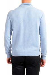 Malo Optimum Men's Ice Blue 100% Cashmere Cardigan Pullover Sweater: Picture 3