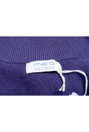 Malo Optimum Men's Purple 100% Cashmere Cardigan Pullover Sweater: Picture 6
