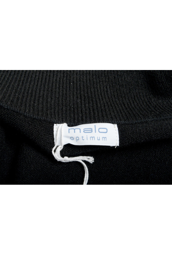 Malo Optimum Men's Black 100% Cashmere Cardigan Pullover Sweater: Picture 6