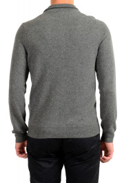 Malo Optimum Men's Gray 100% Cashmere Cardigan Pullover Sweater: Picture 3