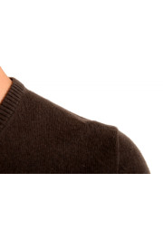 Malo Optimum Men's Brown Wool Cashmere V-Neck Pullover Sweater: Picture 4