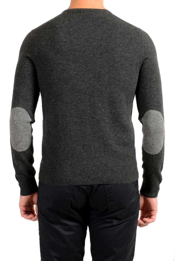 Malo Optimum Men's Dark Gray Wool Cashmere V-Neck Pullover Sweater: Picture 3