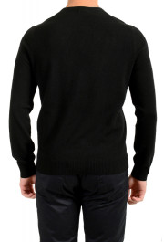 Malo Optimum Men's Black Wool Cashmere V-Neck Pullover Sweater: Picture 3